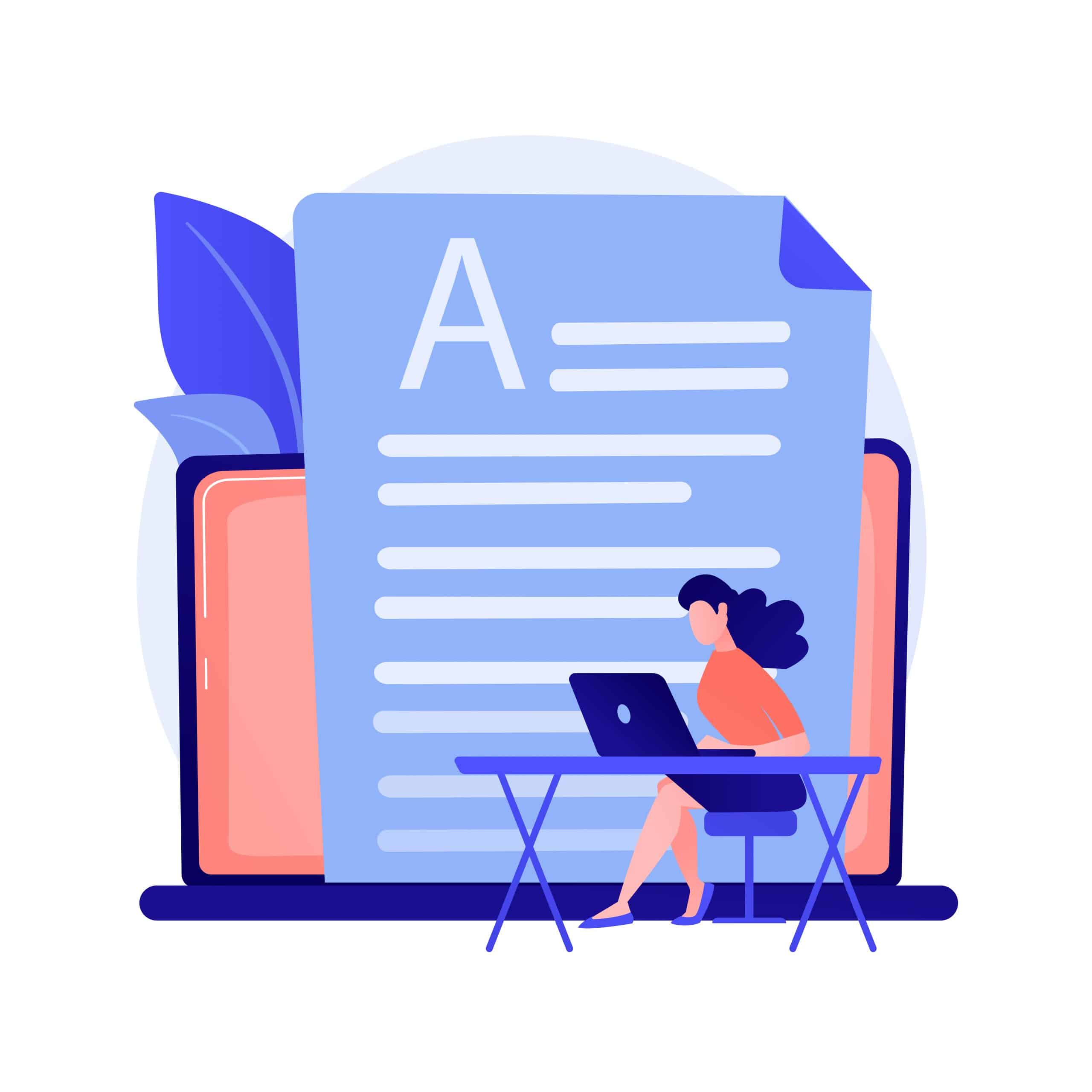 Copywriting vector concept metaphor Narrative document for sharing and collaboration - CIT Digital